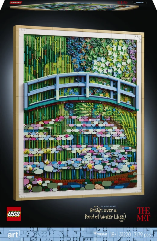 LEGO&reg; 31220 Claude Monet – Bridge over a Pond of Water Lilies