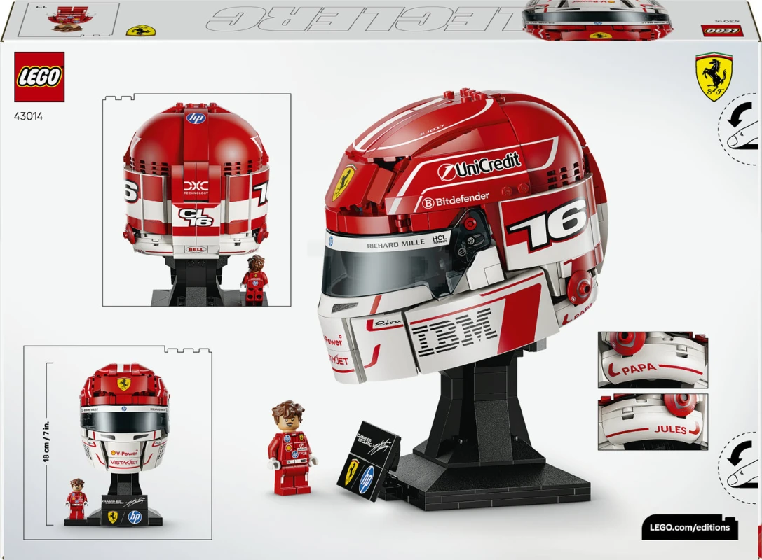 LEGO&reg; 43014 Scuderia Ferrari HP Charles Leclerc Helmet
