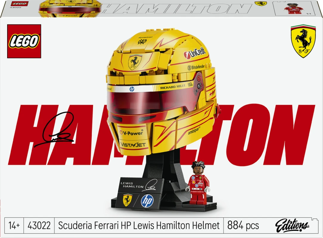 LEGO&reg; 43022 Scuderia Ferrari HP Lewis Hamilton Helmet