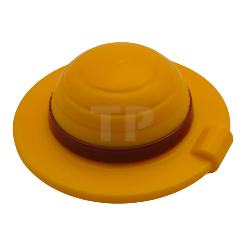 LEGO&reg; 6539950 - 112531pb01 - Minifigure, Headgear Straw Hat with Bar Handle with Molded Dark Red Band Pattern