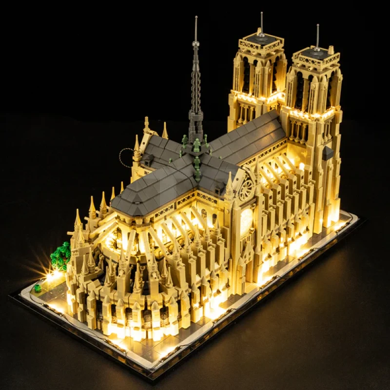 Light kit for LEGO® 21061 Notre-Dame de Paris (Remote Version)