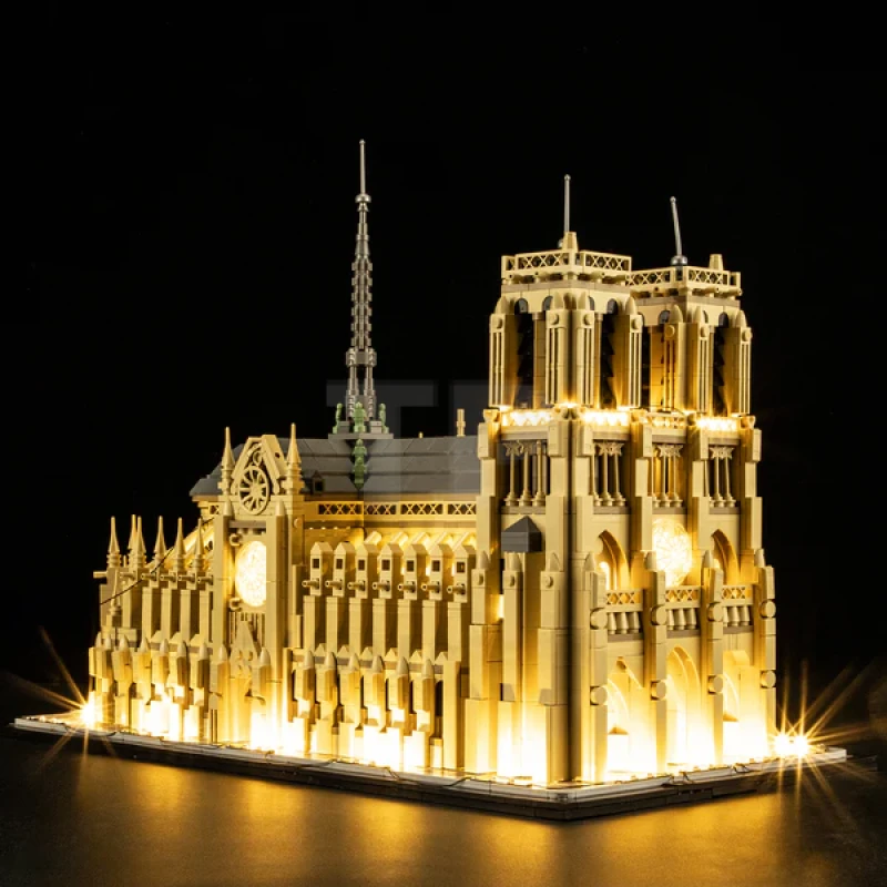 Light kit for LEGO® 21061 Notre-Dame de Paris (Remote Version)
