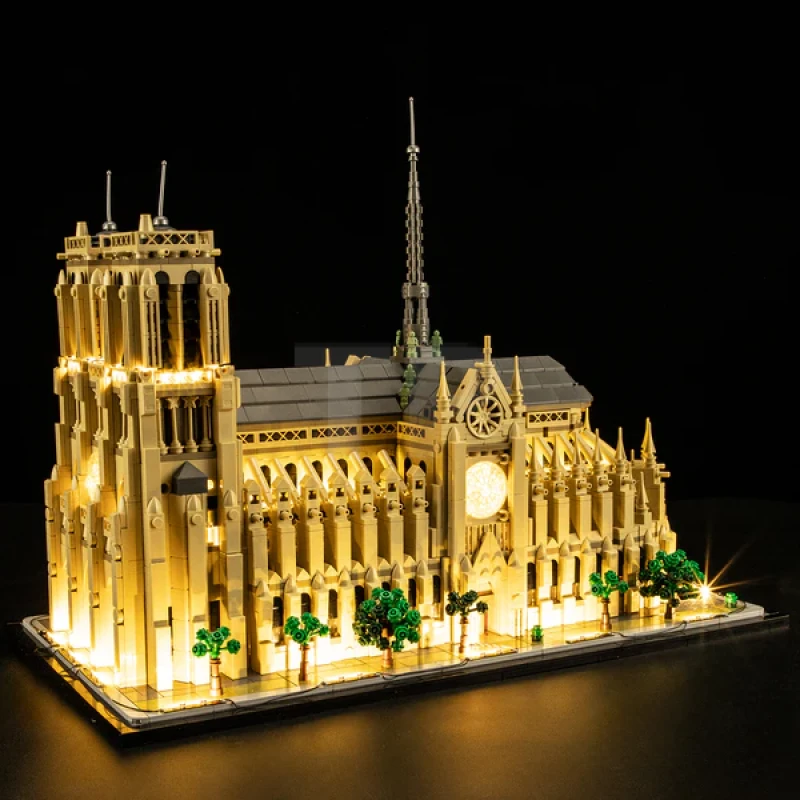 Light kit for LEGO® 21061 Notre-Dame de Paris (Remote Version)