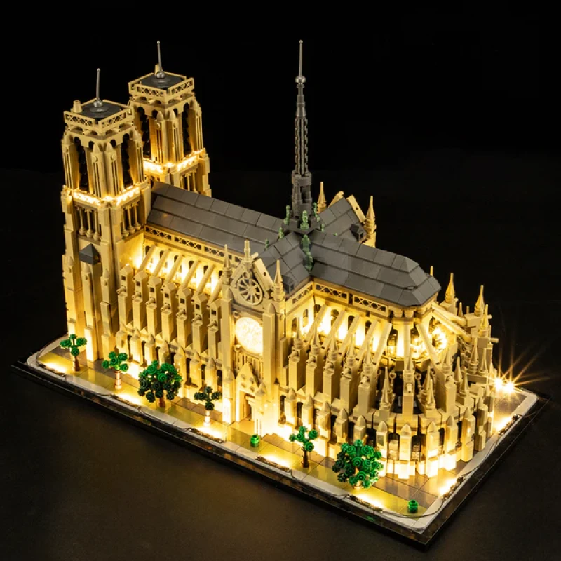 Light kit for LEGO® 21061 Notre-Dame de Paris (Remote Version)