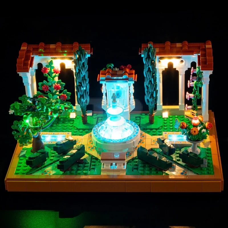 Light kit for LEGO® 10359 Fountain Garden