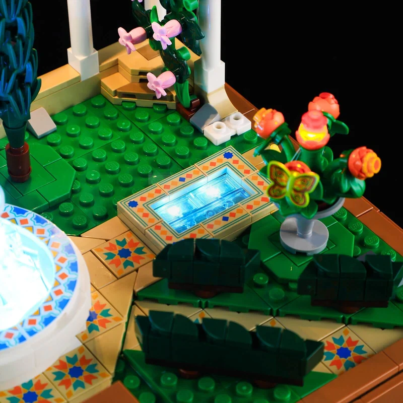 Light kit for LEGO® 10359 Fountain Garden
