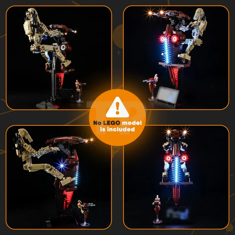 Light kit for LEGO® 75428 Battle Droid with STAP