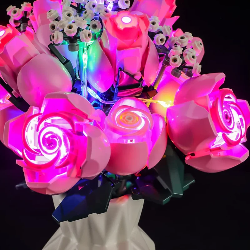 Light kit for LEGO® 10374 Bouquet of Pink Roses