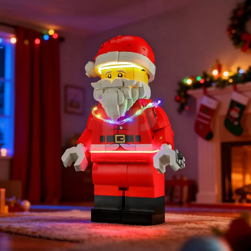 Light kit for LEGO® 40820 Up-Scaled Santa Minifigure