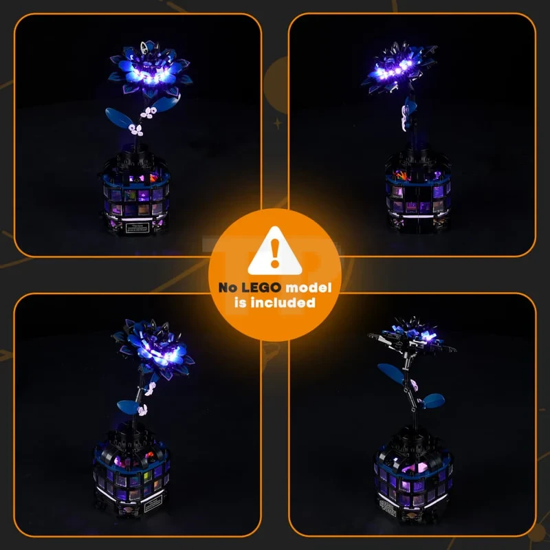 Light kit for LEGO® 76784 Black Dahlia Flower