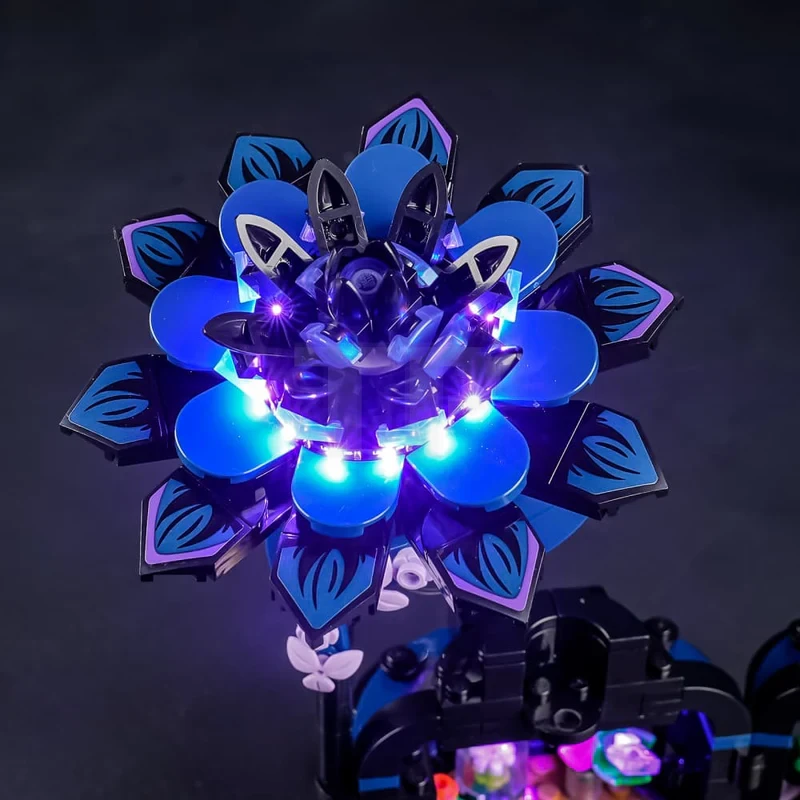 Light kit for LEGO® 76784 Black Dahlia Flower