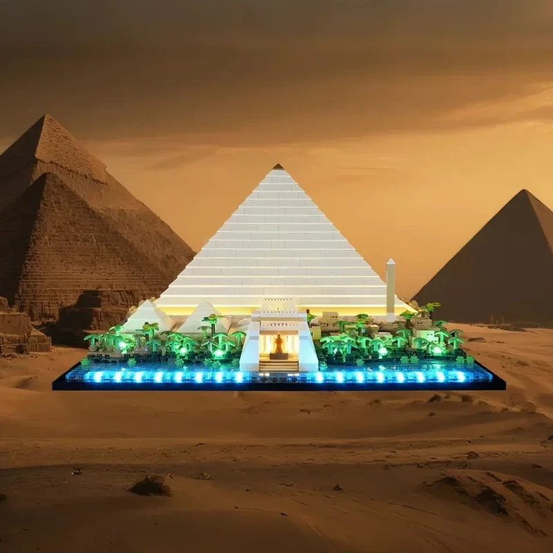 Light kit for LEGO® 21058 Great Pyramid of Giza (Remote Version)