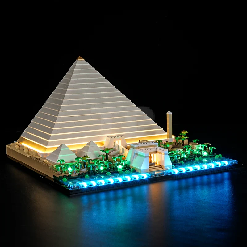 Light kit for LEGO® 21058 Great Pyramid of Giza (Remote Version)
