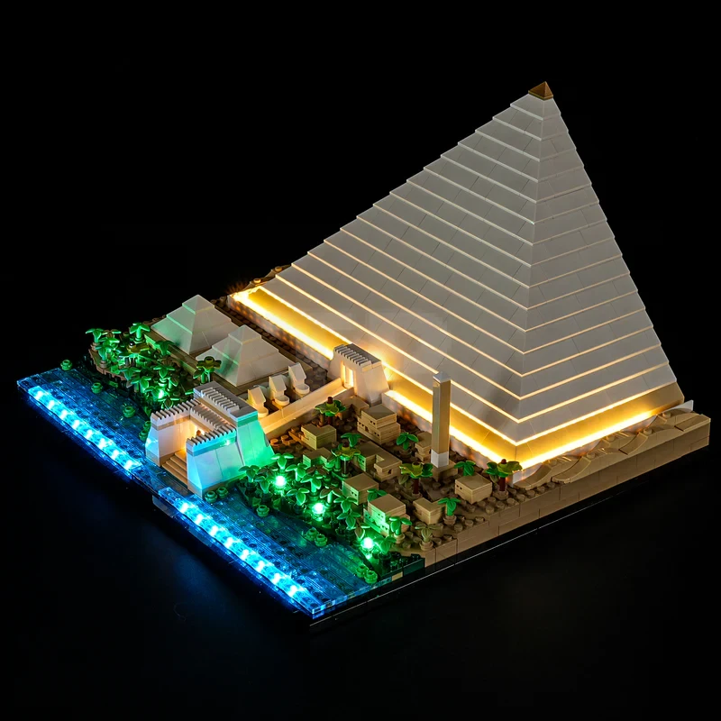 Light kit for LEGO® 21058 Great Pyramid of Giza (Remote Version)