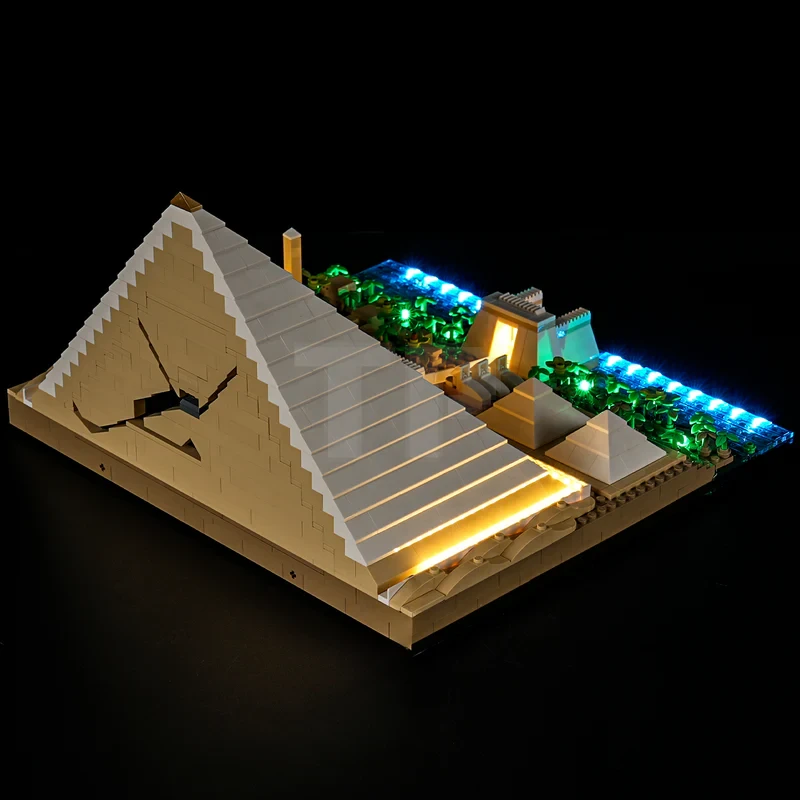 Light kit for LEGO® 21058 Great Pyramid of Giza (Remote Version)