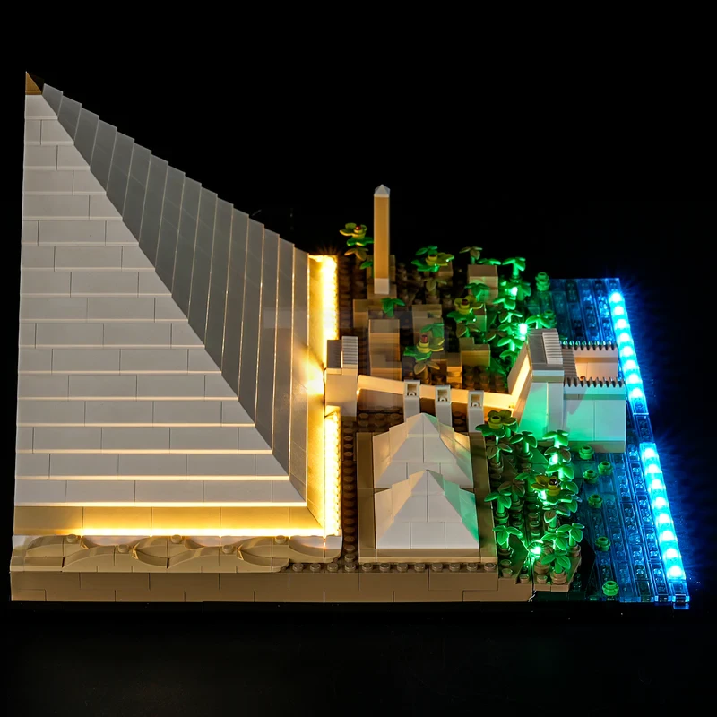 Light kit for LEGO® 21058 Great Pyramid of Giza (Remote Version)