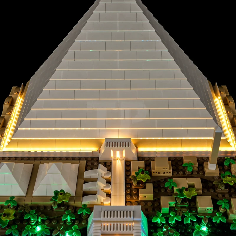 Light kit for LEGO® 21058 Great Pyramid of Giza (Remote Version)
