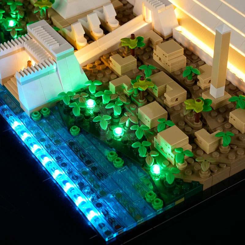 Light kit for LEGO® 21058 Great Pyramid of Giza (Remote Version)