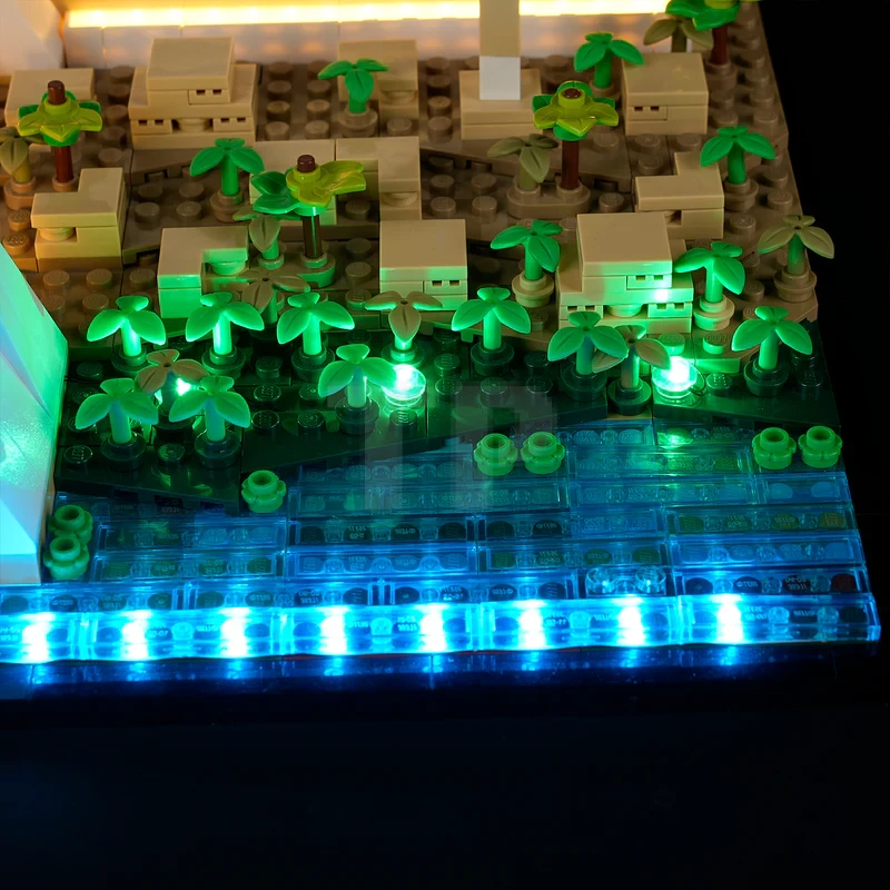 Light kit for LEGO® 21058 Great Pyramid of Giza (Remote Version)