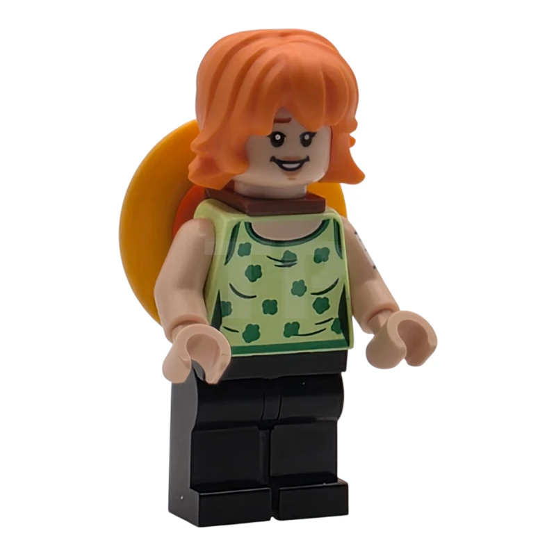 LEGO&reg; op010 Nami - Yellowish Green Top, Straw Hat on Back