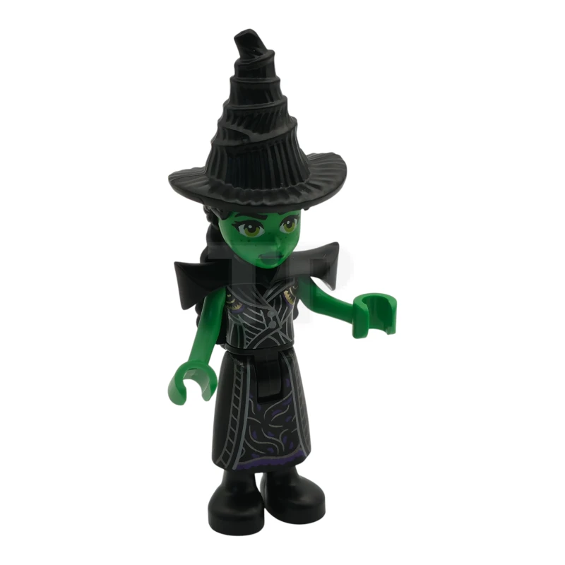 LEGO&reg; wck028 Elphaba - Mini Doll, Black Coat over Dress, Hat, Shoulder Pads