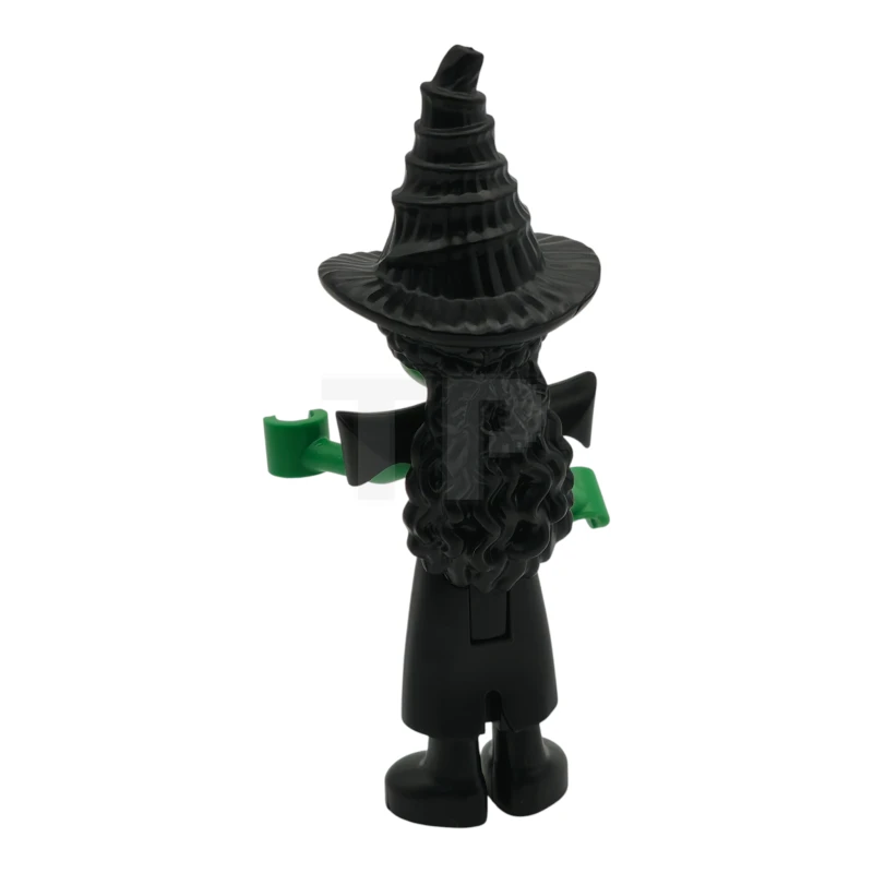 LEGO&reg; wck028 Elphaba - Mini Doll, Black Coat over Dress, Hat, Shoulder Pads