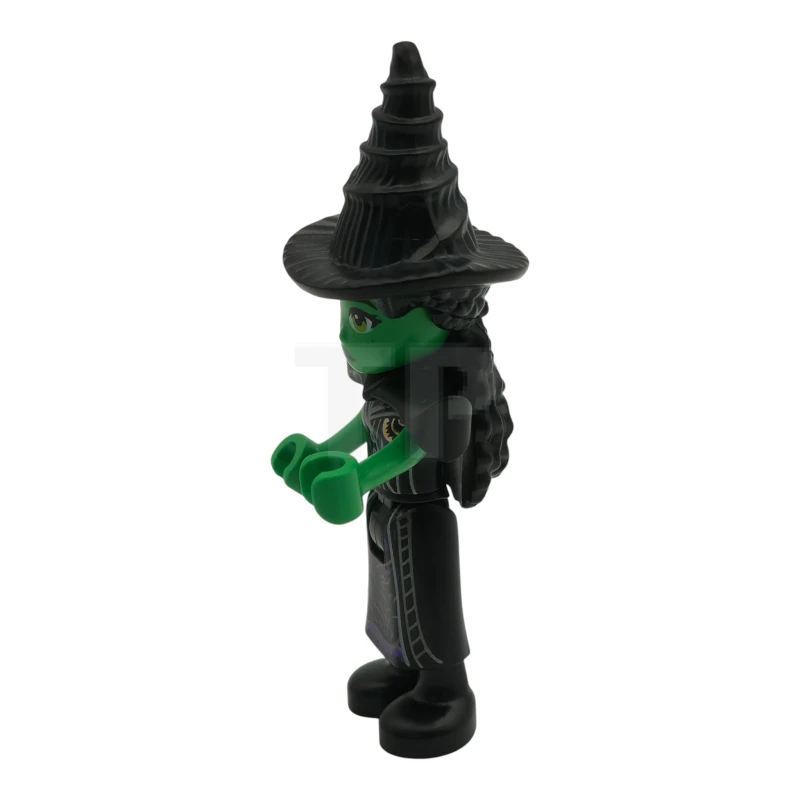 LEGO&reg; wck028 Elphaba - Mini Doll, Black Coat over Dress, Hat, Shoulder Pads