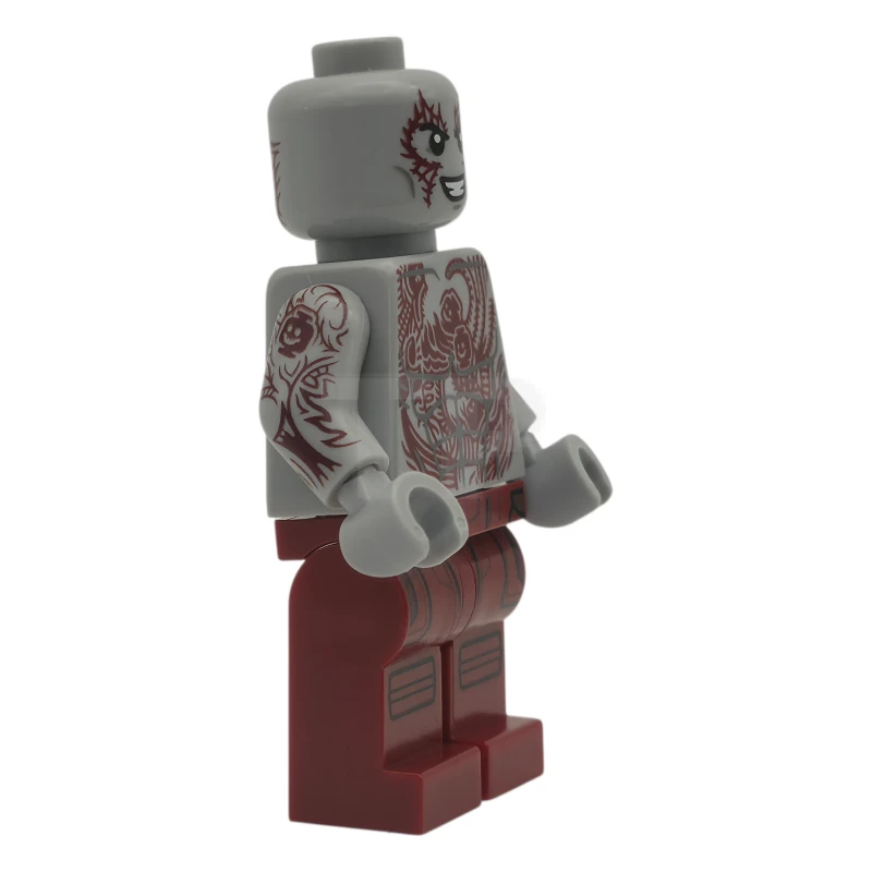 LEGO&reg; sh0977 Drax - Dark Red Tattoos