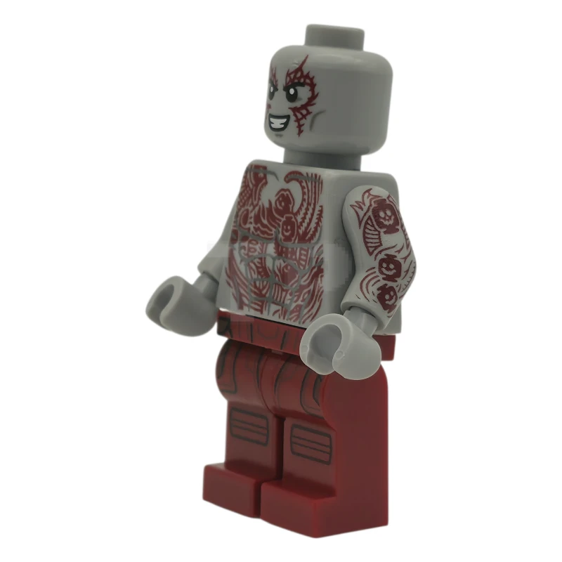 LEGO&reg; sh0977 Drax - Dark Red Tattoos