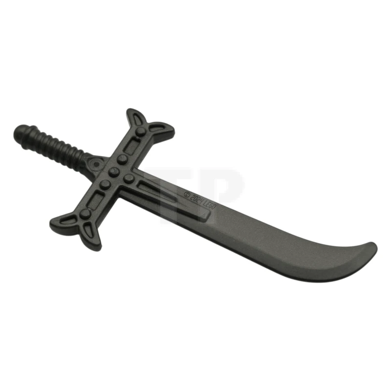 LEGO&reg; 6537942 - 7368 - Minifigure, Weapon Sword, Yoru with Ribbed Handle, Ornate Hilt and Small Pin Hole