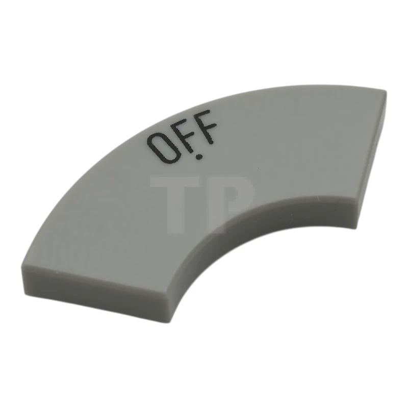 LEGO&reg; 6483025 - 27925pb017 - Piastrelle, angolo rotondo 2 x 2 maccheroni con motivo 