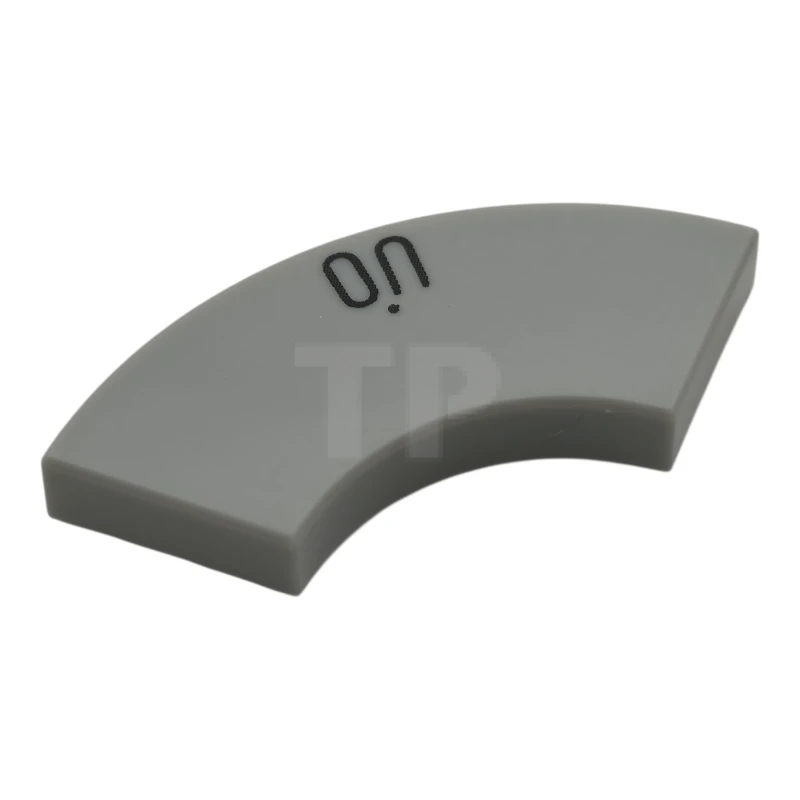 LEGO&reg; 6483026 - 27925pb018 - Piastrelle, angolo rotondo 2 x 2 maccheroni con motivo 