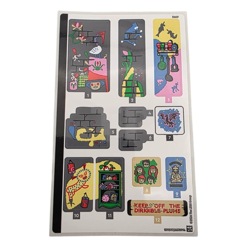 LEGO&reg; 6578994 - Feuille d'autocollants pour le set 76467 - (10115117/6578994)