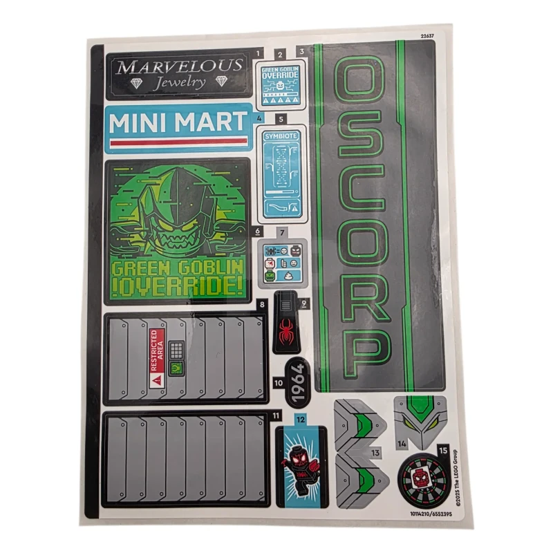 LEGO&reg; 6552395 - Sticker Sheet for Set 76324 - (10114210/6552395)