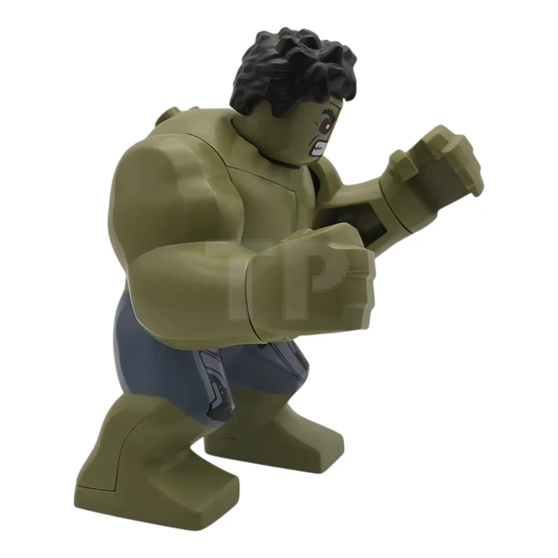 LEGO&reg; sh1104 Hulk - Giant, Sand Blue Pants with Lavender Panels, Raging with Clenched Teeth