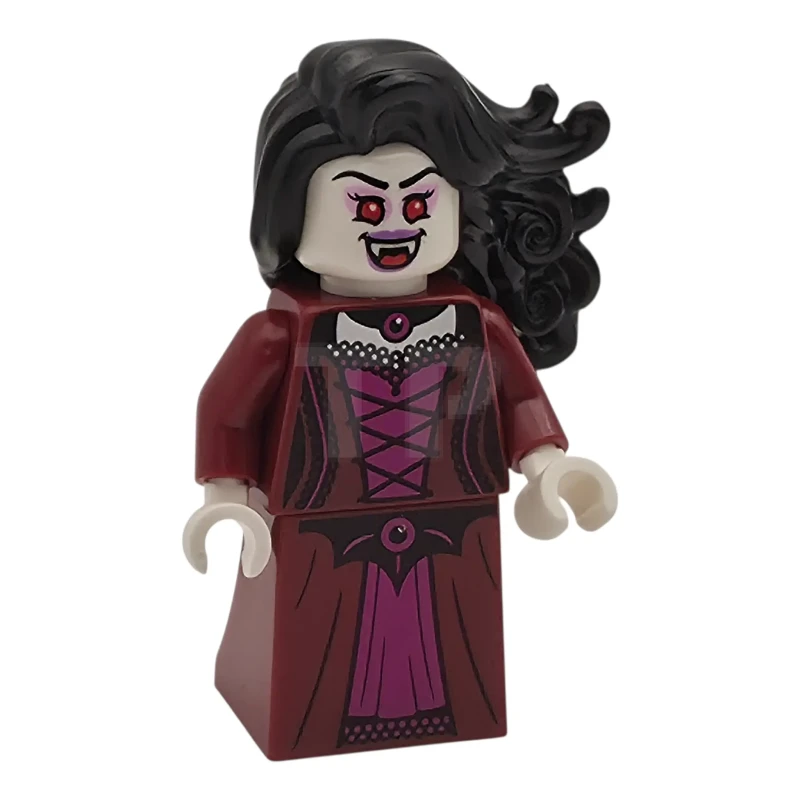 LEGO&reg; twn530 Vampiro - Vestito rosso scuro, capelli neri