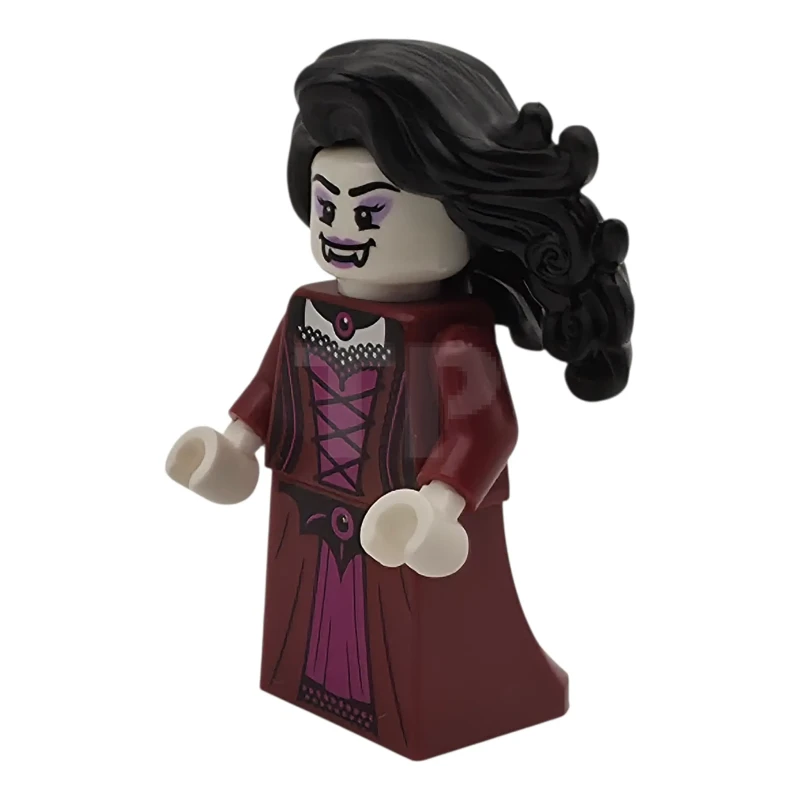 LEGO&reg; twn530 Vampiro - Vestito rosso scuro, capelli neri