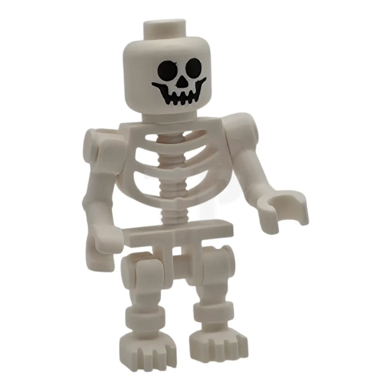 LEGO&reg; twn526 Skeleton - Standard Skull, Bent Arms, Vertical Grip Left, Horizontal Grip Right