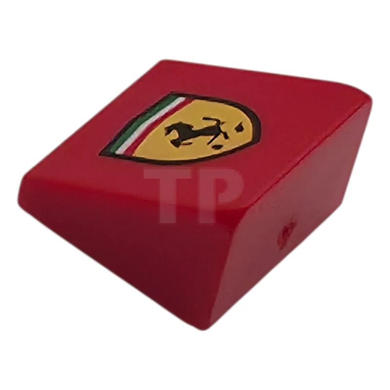 LEGO&reg; 6585319 - 54200pb141 - Slope 30 1 x 1 x 2/3 with Ferrari Logo Shield Pattern