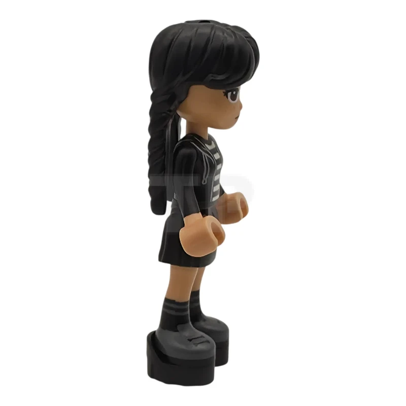 LEGO&reg; wed006 Wednesday Addams - Sweat à capuche noir, jupe, semelles compensées