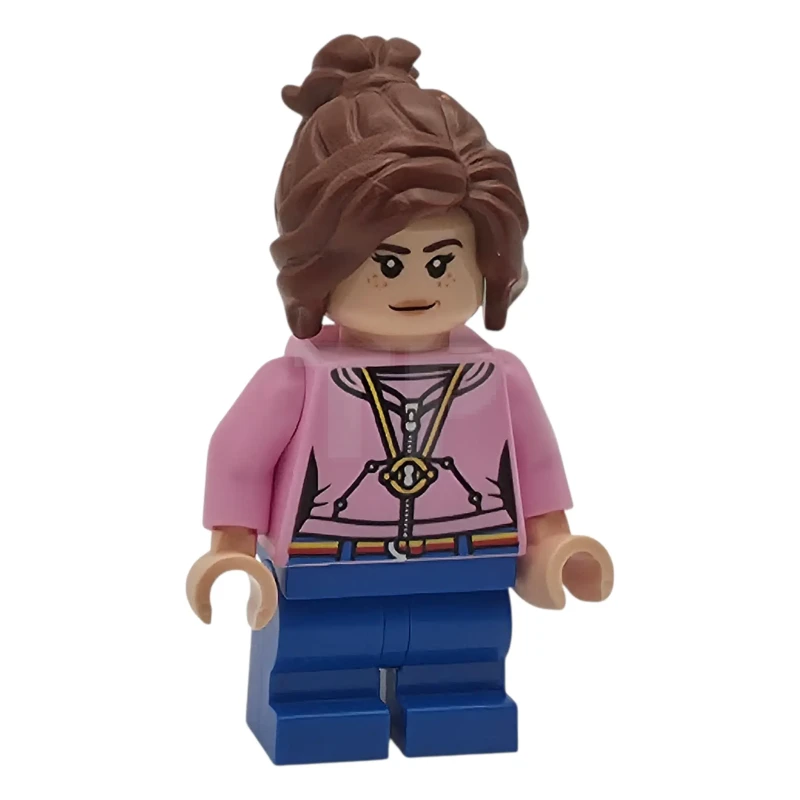 LEGO&reg; hp606 Hermione Granger - Bright Pink Hoodie with Time Turner Necklace
