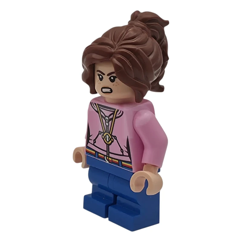 LEGO&reg; hp606 Hermione Granger - Bright Pink Hoodie with Time Turner Necklace