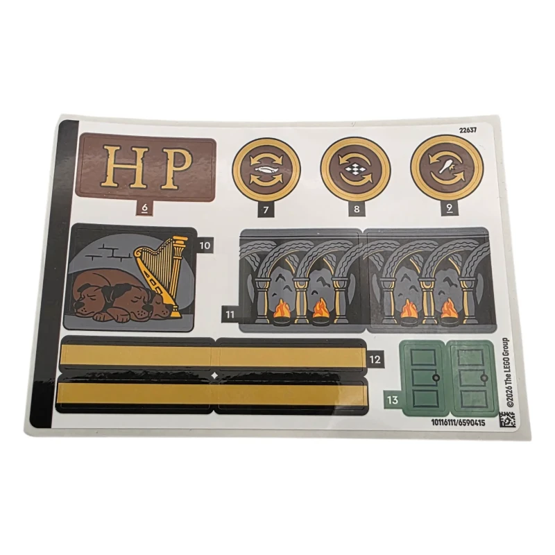 LEGO&reg; 6590415 - Stickervel voor set 76466, vel 2 - (10116111/6590415)