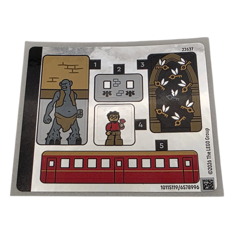 LEGO&reg; 6578996 - Sticker Sheet for Set 76466, Sheet 1, Mirrored - (10115119/6578996)