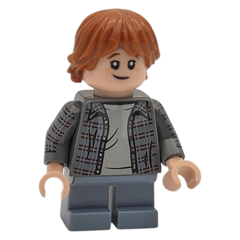 LEGO&reg; hp612 Ron Weasley - Plaid Shirt, Printed Arms, Sand Blue Short Legs