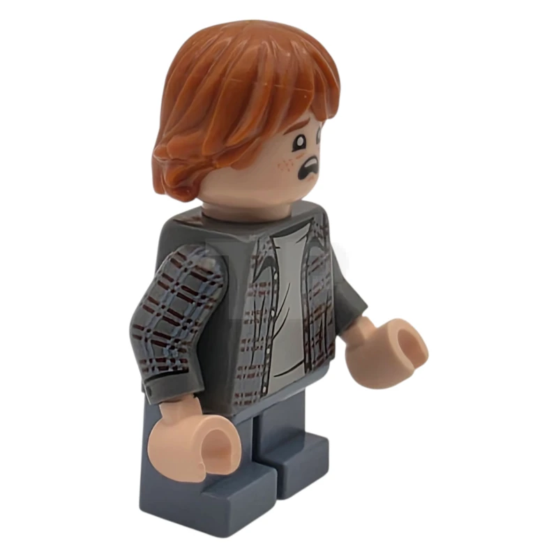 LEGO&reg; hp612 Ron Weasley - Plaid Shirt, Printed Arms, Sand Blue Short Legs