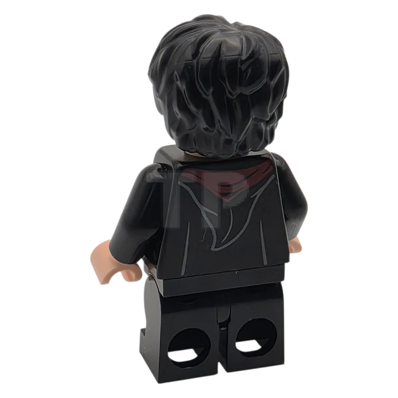 LEGO&reg; hp605 Harry Potter - Gryffindor Robe Open, Black Medium Legs, Hair Thick and Messy
