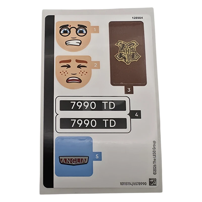 LEGO&reg; 6578990 - Aufkleberbogen für Set 76470 - (10115114/6578990)