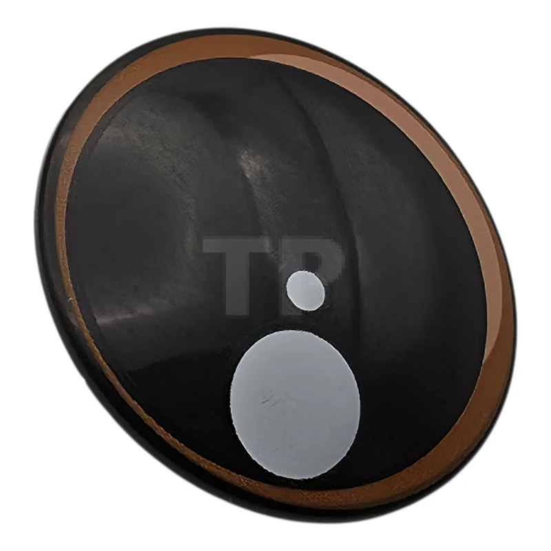 LEGO&reg; 6584309 - 75902pb37 - Minifigure, Shield Circular / Round Convex Face with Dark Orange and Nougat Iris and White Glints Pattern (Baby Groot Eye)