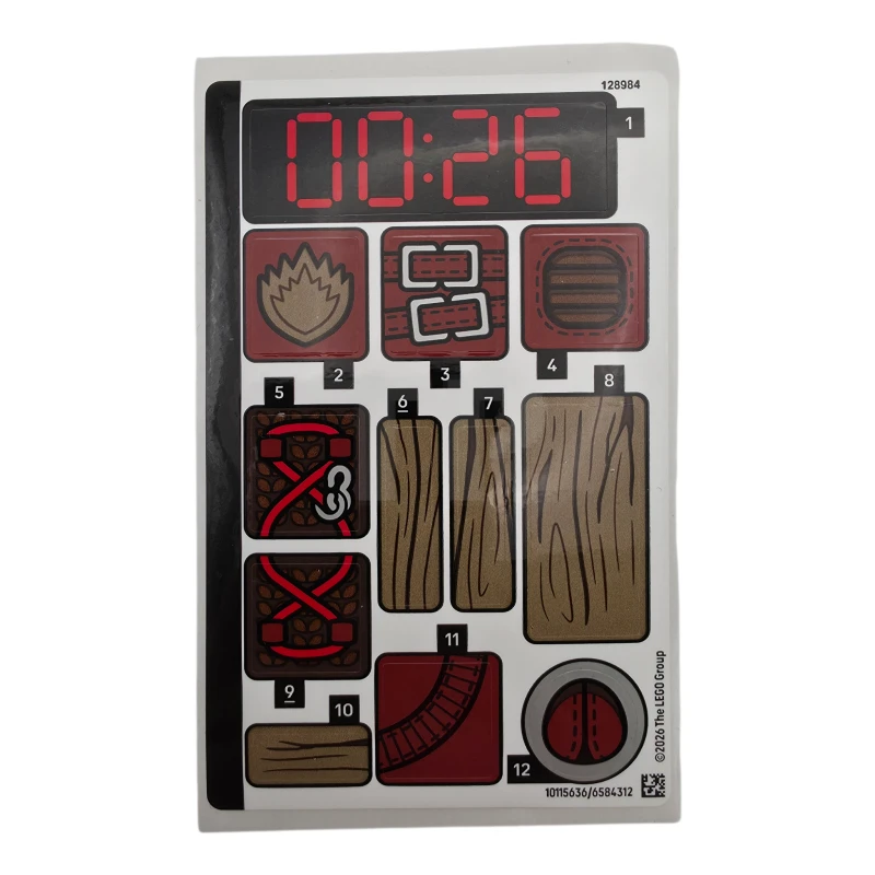 LEGO&reg; 6584312 - Foglio di adesivi per il set 76341 - (10115636/6584312)